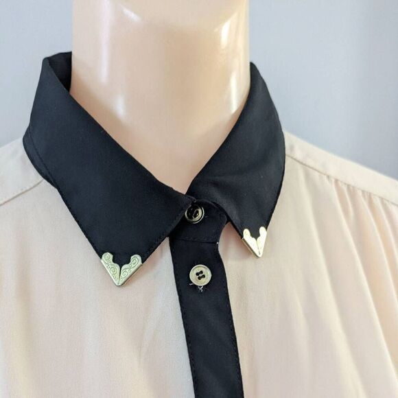 Forever 21 Button Up Collared Western Shirt - Picture 2 of 5